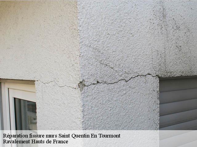 Réparation fissure murs  saint-quentin-en-tourmont-80120 Ravalement Hauts de France